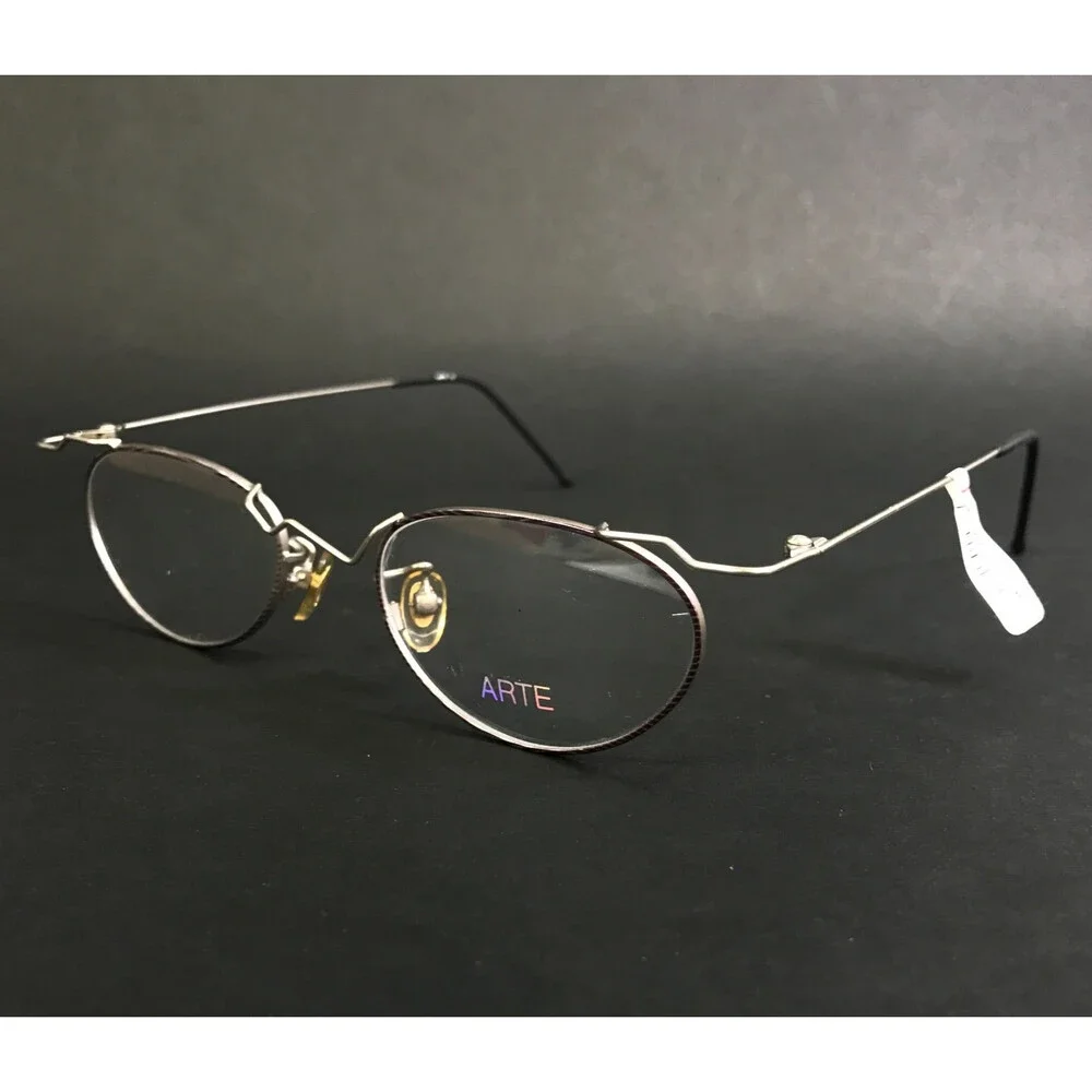 Arte Eyeglasses Frames MOD 5003 COL K33 Puple Silver Oval Modern MCM 49-20-125